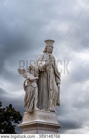 Marble Statue Of Antonio Diedo, Italian Architect (1772-1847), Prato Della Valle, Famous Town Square