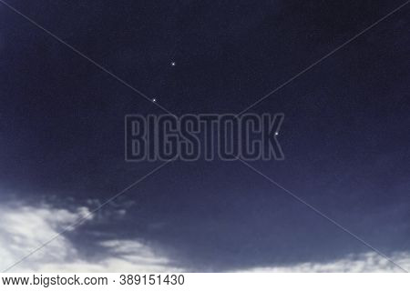 Triangulum Star Constellation, Night Sky, Cluster Of Stars, Deep Space,triangle constellation  