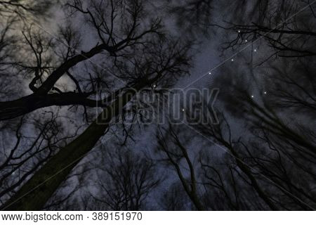 Monoceros Star Constellation, Night Sky, Cluster Of Stars, Deep Space, Unicorn constellation 