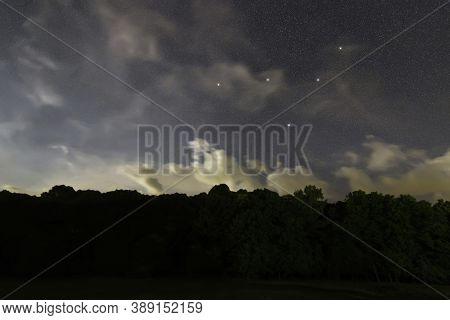 Indus Star Constellation, Night Sky, Cluster Of Stars, Deep Space, Indian constellation 