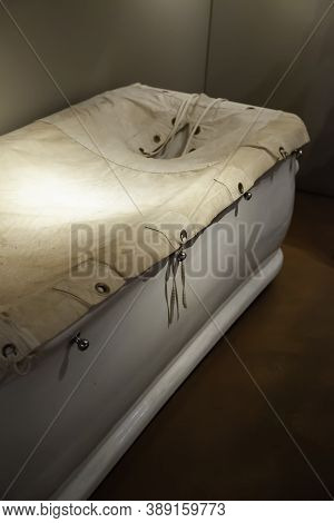 Old Psychiatric Bed, Detail Of Old Mental Hospital