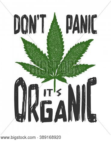 Print with marijuana for a t shirt. .