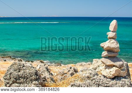 Photo Of Greece Island Chrysi With White Sand  Cedar Trees