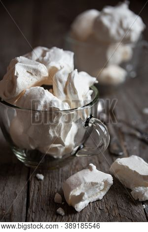 Meringue Delicious Dessert With Eggs And Sugar