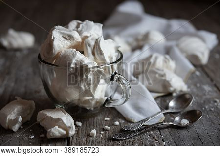 Meringue Delicious Dessert With Eggs And Sugar