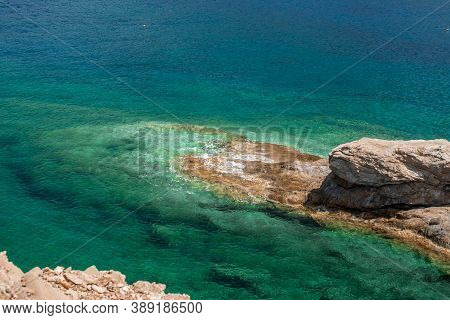 Photo Of Greece Island Chrysi With White Sand  Cedar Trees