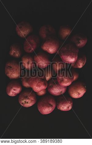 Cambray Pink Potato Macro Close Up