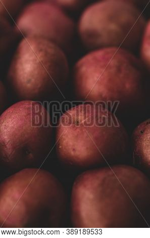 Cambray Pink Potato Macro Close Up