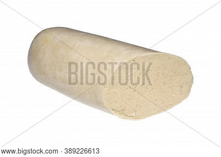 Liver Sausage Isolated On A White Background.