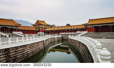 Zhejiang, China - January 21 2020 : Hengdian World Studios  The World's Largest Film & Tv Shooting B