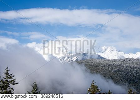 A View Of Tantalus Range.   Sea To Sky Highway  Bc Canada