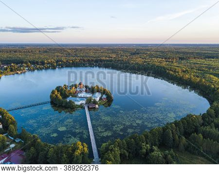 Pokrovskaya Holy Vvedenskaya Island Pustyn Nunnery. Vladimir Region, Russia