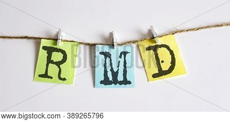 Rmd Concept - Colorful Sticky Notes With Word Seo On The White Background