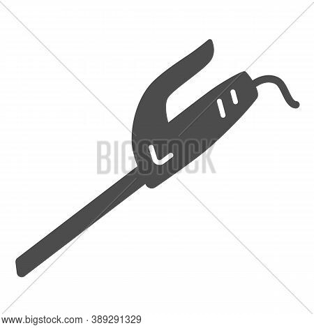 Electric Knife Solid Icon, Kitchen Utensils Concept, Cooking Cutting Equipment Sign On White Backgro