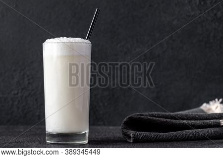 Glass Of Ramos Fizz Cocktail