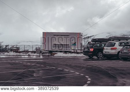 Editorial 09.07.2019 Dalsnibba Norway, Geiranger Skywalk Dalsnibba 1 500 Meter