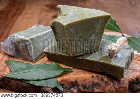 Blocks Of Handmade Bio Vegetal Laurel Bay Leaf Soap
