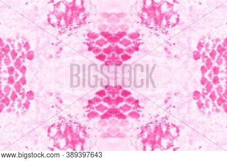 Seamless Snake Skin Pattern. Pink And White Rapport. Rugged Exotic Illustration. Cobra Leather Anima