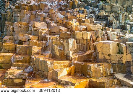The Magnificent Studlagil Canyon In Jokuldalur Valley In Iceland