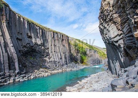 The Magnificent Studlagil Canyon In Iceland