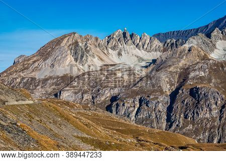 Le Fornet Mountains Near Val Disere, France - Captured From Col De Liseran Road.