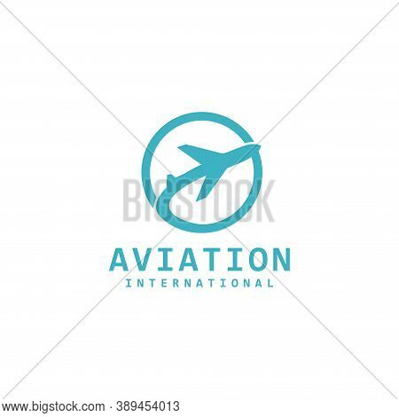 Aviation Logo Template Design Vector Icon Illustration