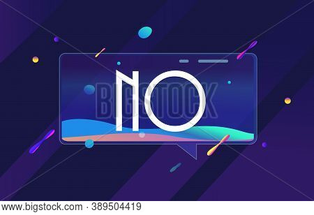 No In Design Spave Banner. Vector Template For Web, Print, Presentation