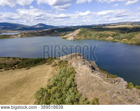 Aerial View Of Pchelina Reservoir, Pernik Region, Bulgaria