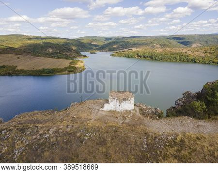 Aerial View Of Pchelina Reservoir, Pernik Region, Bulgaria