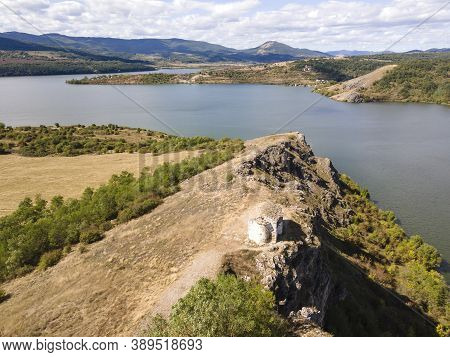 Aerial View Of Pchelina Reservoir, Pernik Region, Bulgaria