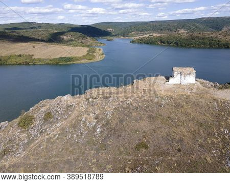 Aerial View Of Pchelina Reservoir, Pernik Region, Bulgaria