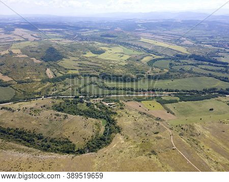 Aerial View Of Iskar Panega Geopark Along The Gold Panega River, Bulgaria