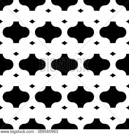 Seamless Pattern With Paseo Ornament. Oriental Traditional Ornamentation With Repeated Rounded Shape