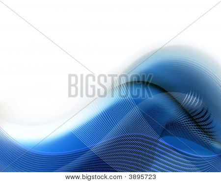 Abstrait bleu