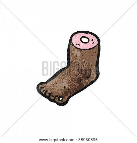 uříznuté nohy kreslený