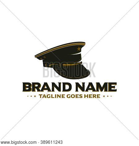 Modern Military Hat Logo Design Your Company