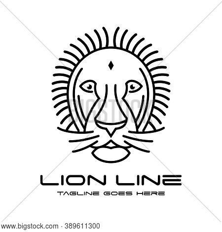 Lion Head Logo Design Modern Outline Your Company