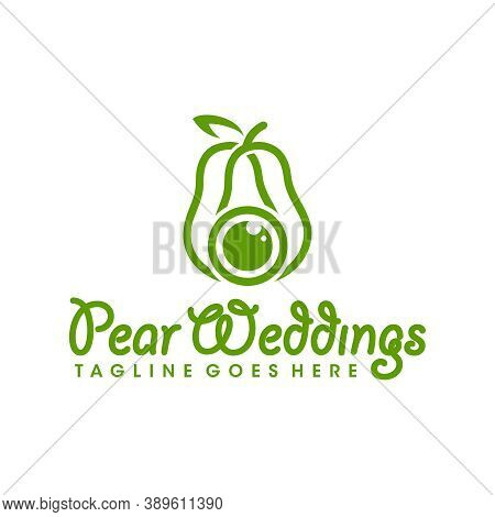 Modern Pear Lens Logo Design Your Company