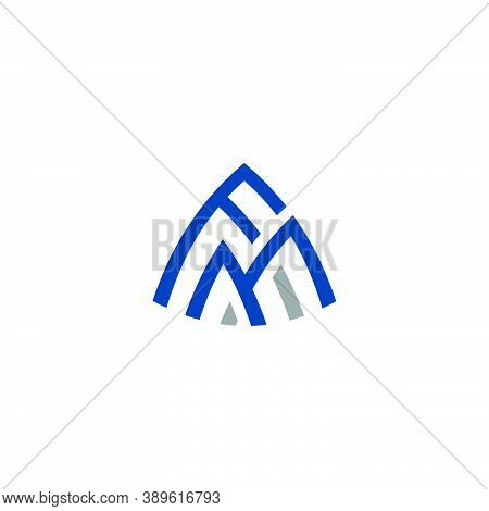 Fm  Letter Logo Design Template Vector