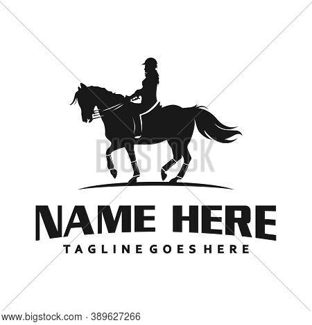 Women's Logo Riding A Horse Or Brand