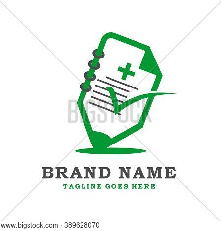 Health Document Logo Modern Your Company And Brand