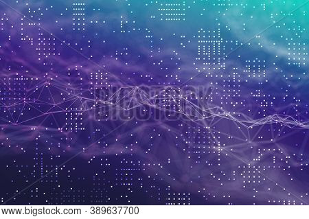 3d Render Of Dna Molecule Structure. Dna Abstract Medical And Health Care Background. Concept Dna Fu