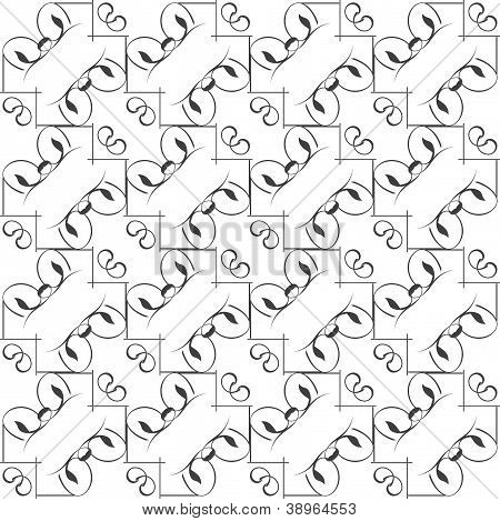 ออกแบบมันดาลา ขาวดำลายนามธรรม