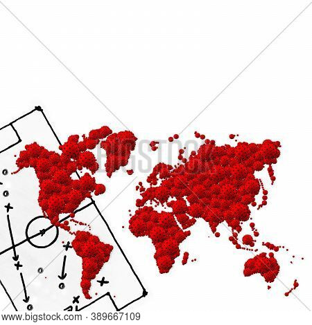A Pandemic Of Covid Corona Virus Plague That Crosses International Boundaries, Affecting People On A