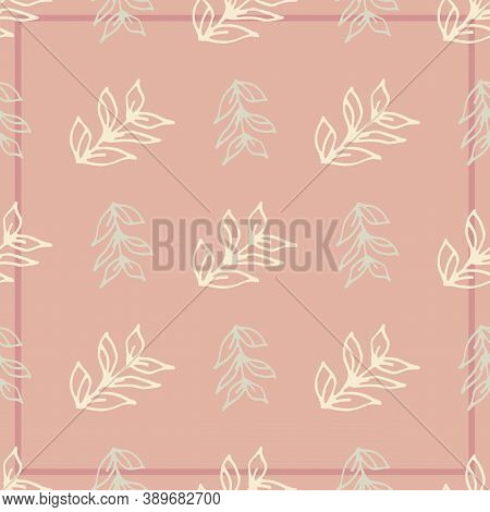 Layout For The Design Of The Ribbon And Page On Social Networks. Frame For Text Decoration. Vegetabl