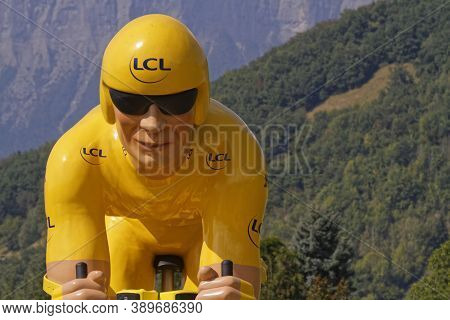 Revel, France, September 15, 2020 : Advertsing Caravan On The Tour De France Roads. Tour De France H