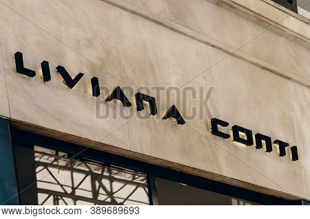 Liviana Conti Logo Store In Milans Fashion District, Montenapoleone Area. Liviana Conti Is Italian H