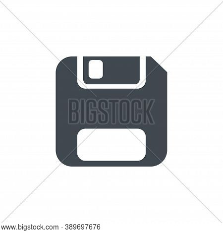Floppy Disk Vector Flat Design Icon. Data Save Symbol.