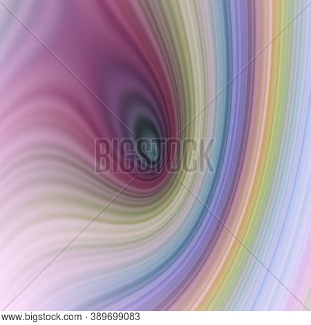 Elliptic Colorful Lines. Abstract Background Design Of Colorful Ircle Shapes Of The Subject Of Digit