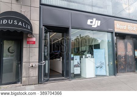 Reykjavik, Iceland - June 20, 2020: Dji Store In Reykjavik.